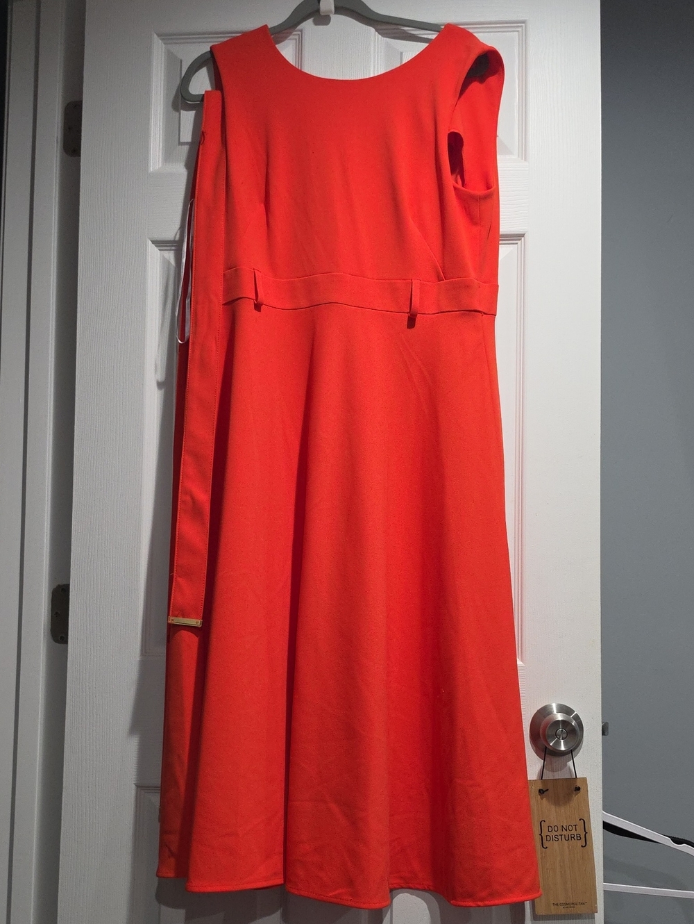 Calvin Klein Bright Coral Sheath Dress